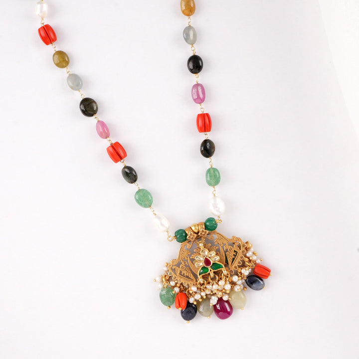 Unisha Multi Colour Long Necklace