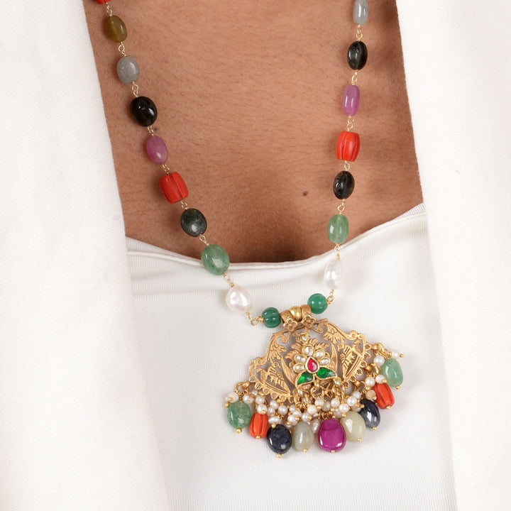 Unisha Multi Colour Long Necklace