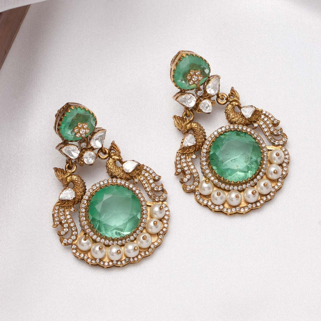 Peacock Short Necklace Set