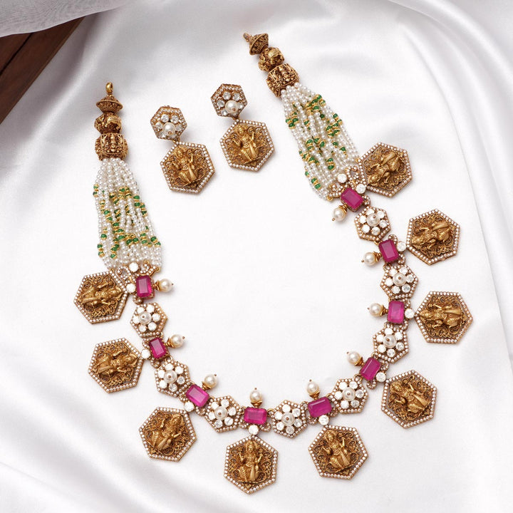 Anushya Long Necklace Set
