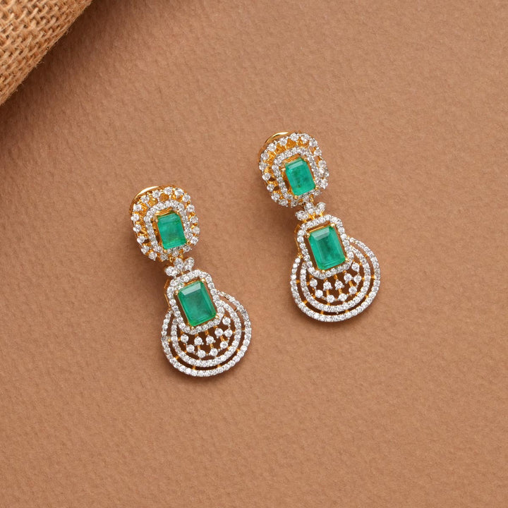 Wavy Green Avikam Necklace Set