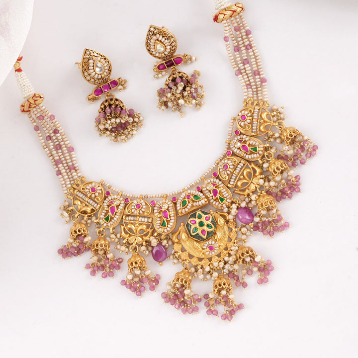 Artisan Bloom Short Necklace Set