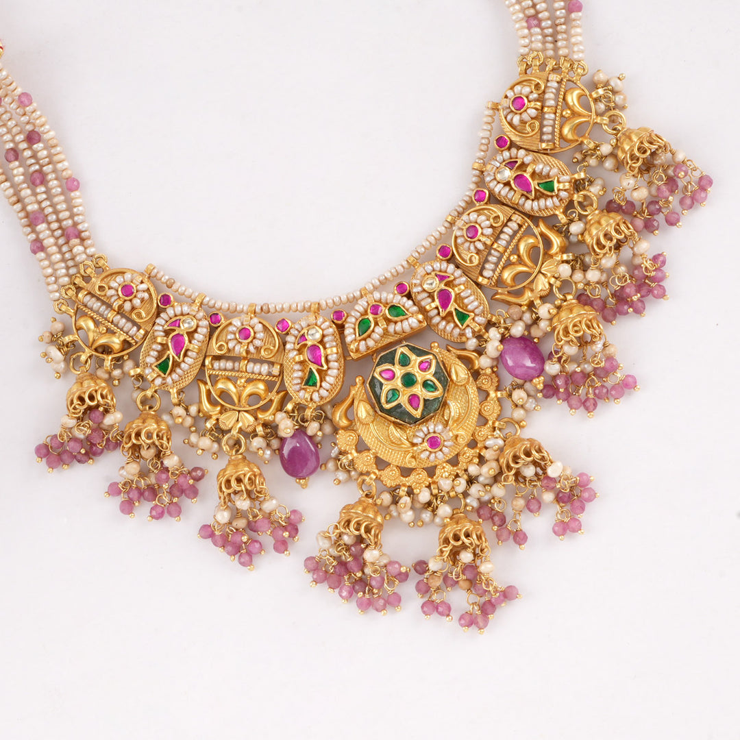 Artisan Bloom Short Necklace Set