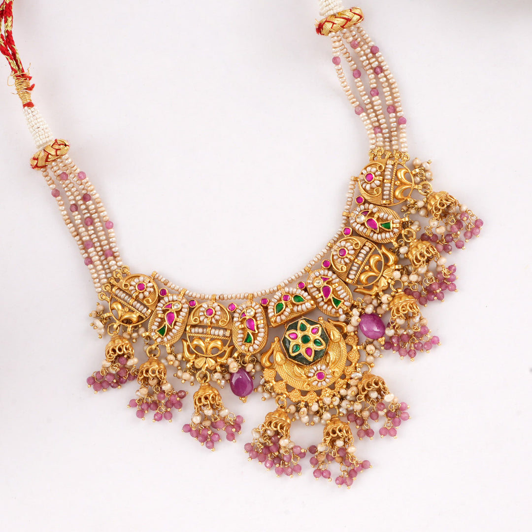 Artisan Bloom Short Necklace Set