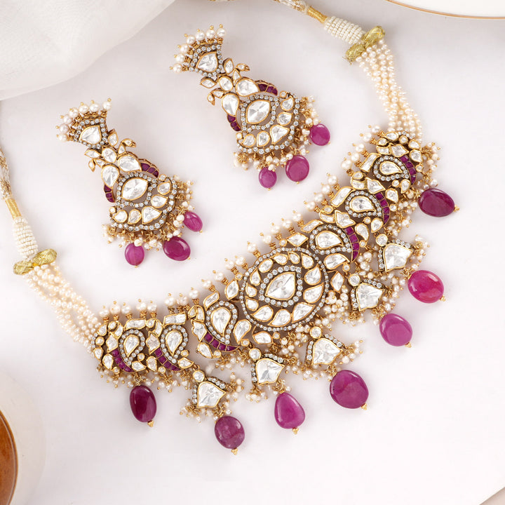 Charm Crystals Choker Set