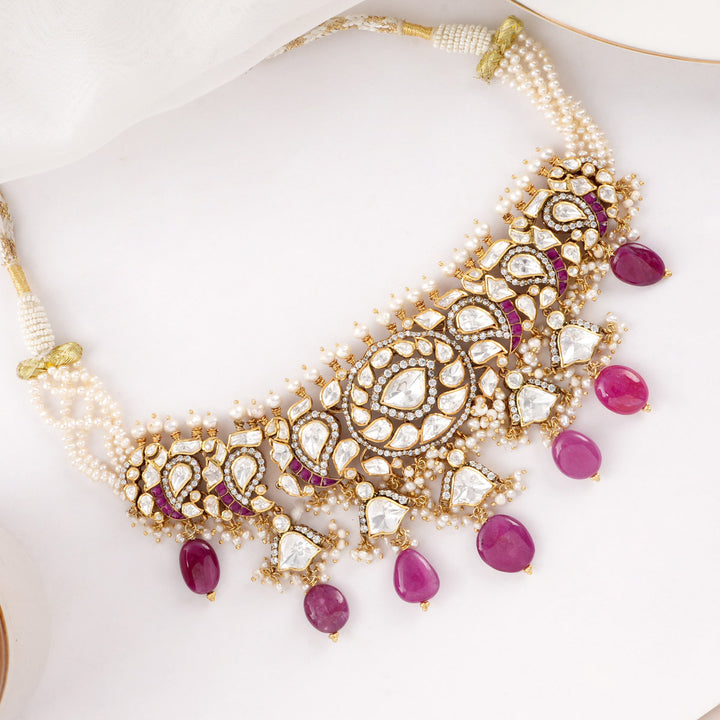 Charm Crystals Choker Set