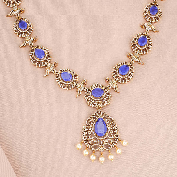 Purple Victorian Long Necklace set