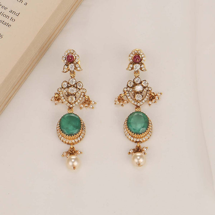 Glittering Deep Nagas Long Necklace Set