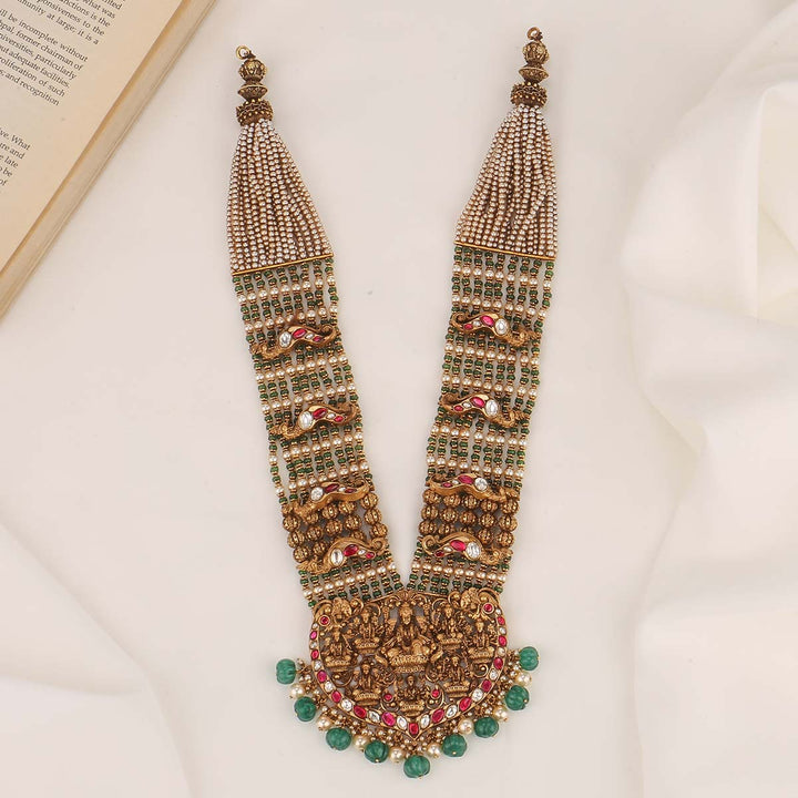 Glowing God Lakshmi Nagas Long Necklace
