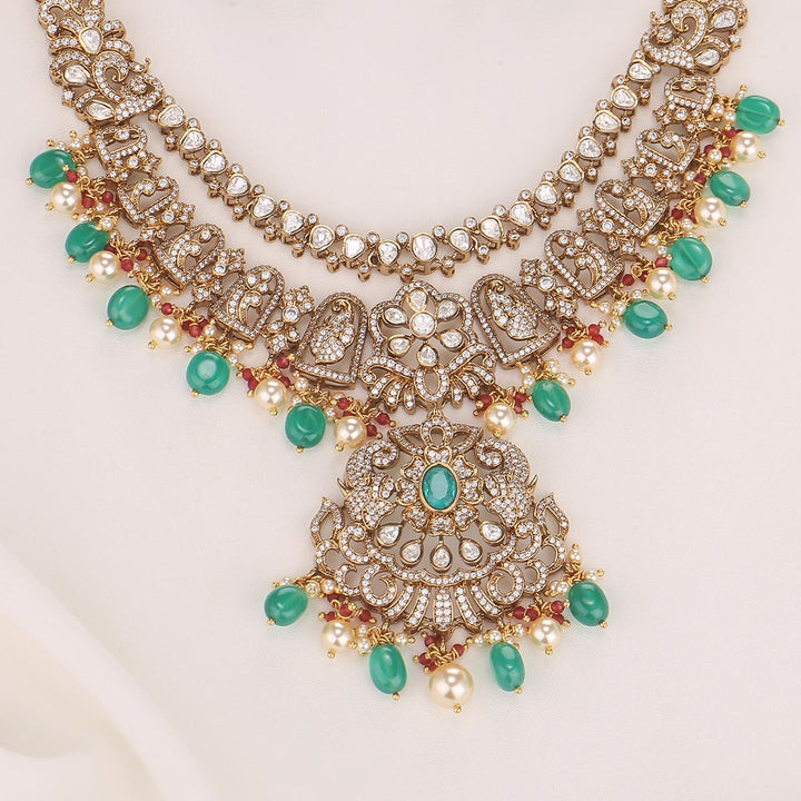 Unaishali Victorian Short Necklace Set