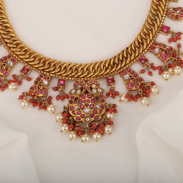 Shabhikshalini Reversible Nagas Short Necklace