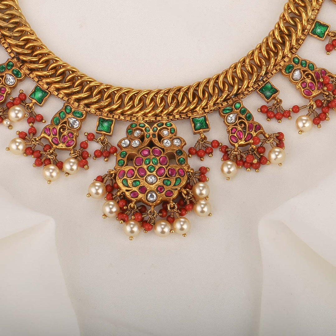 Shabhikshalini Reversible Nagas Short Necklace