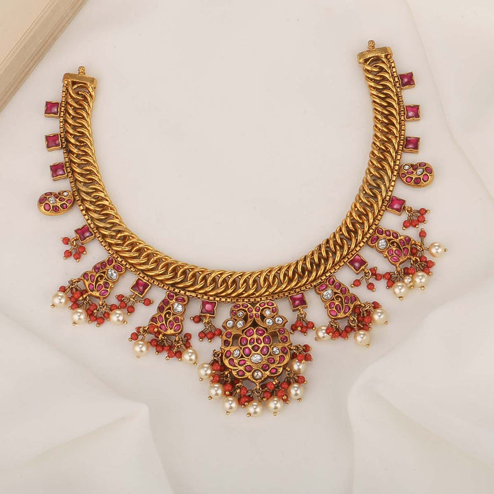 Shabhikshalini Reversible Nagas Short Necklace