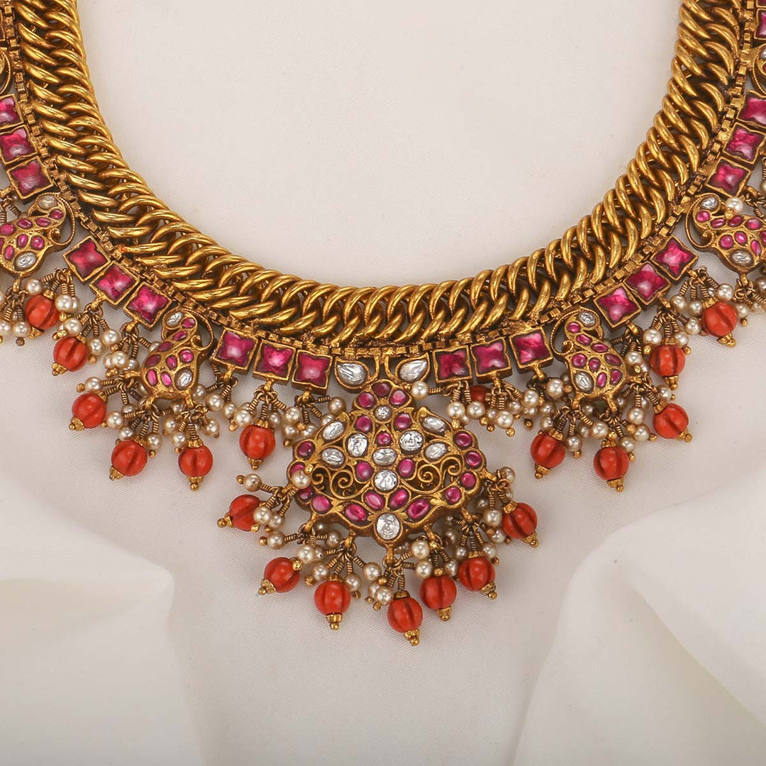 Dhekshali Reversible Nagas Short Necklace