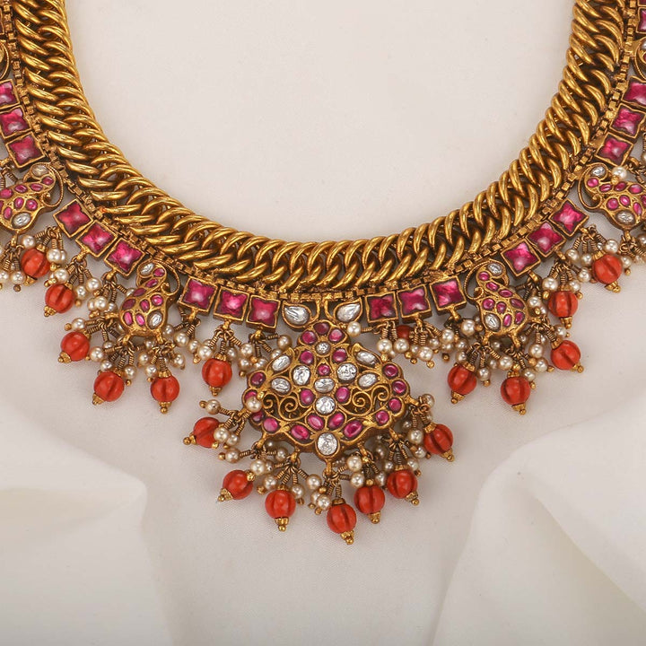 Dhekshali Reversible Nagas Short Necklace
