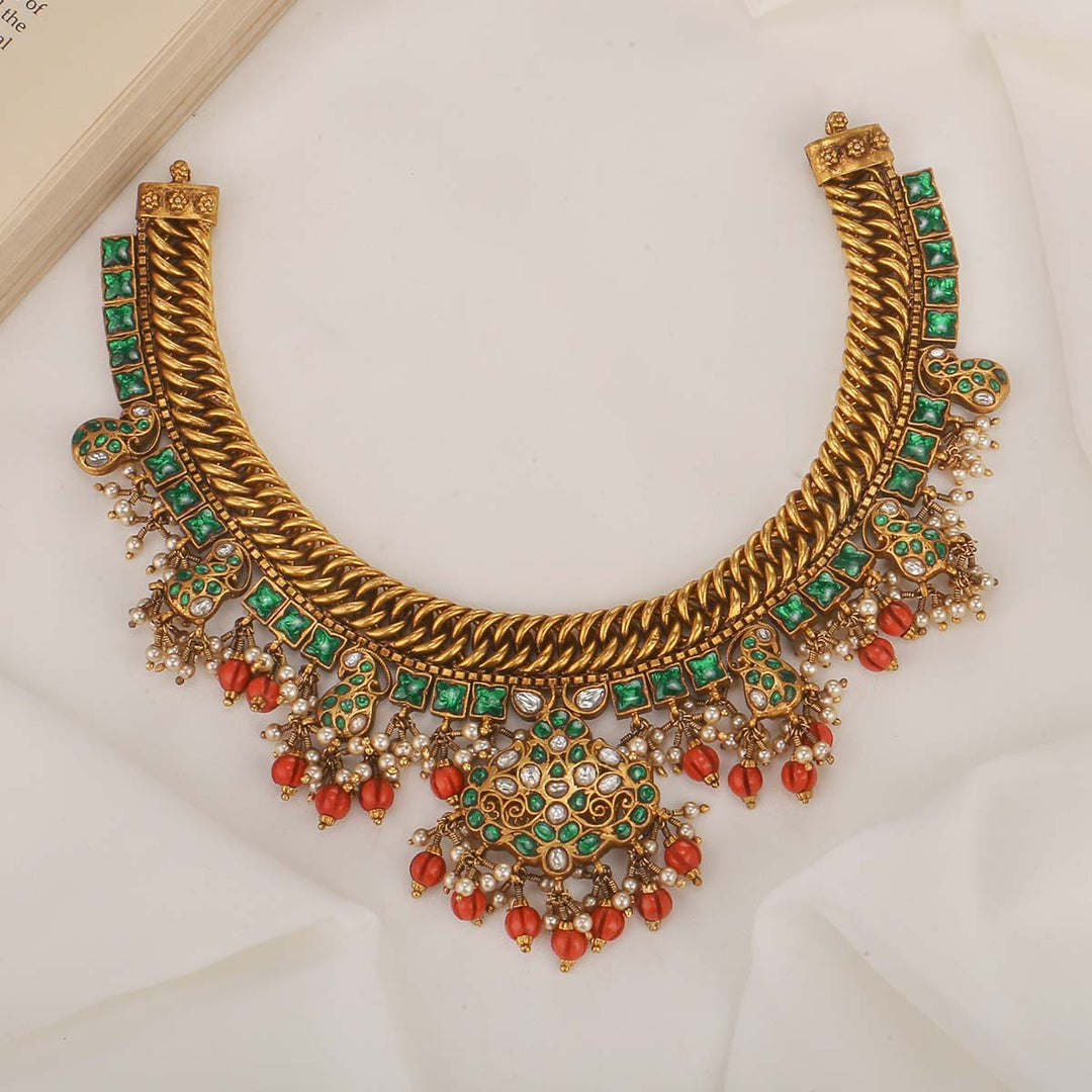 Dhekshali Reversible Nagas Short Necklace