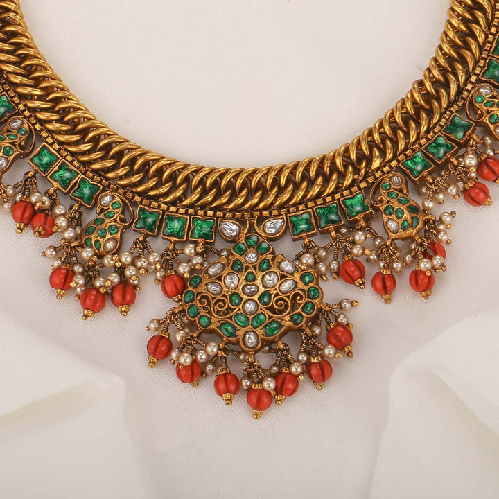 Dhekshali Reversible Nagas Short Necklace