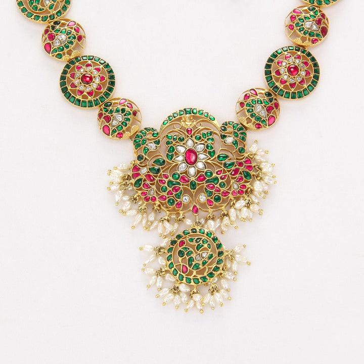 Luminous Kundan Long Necklace Set