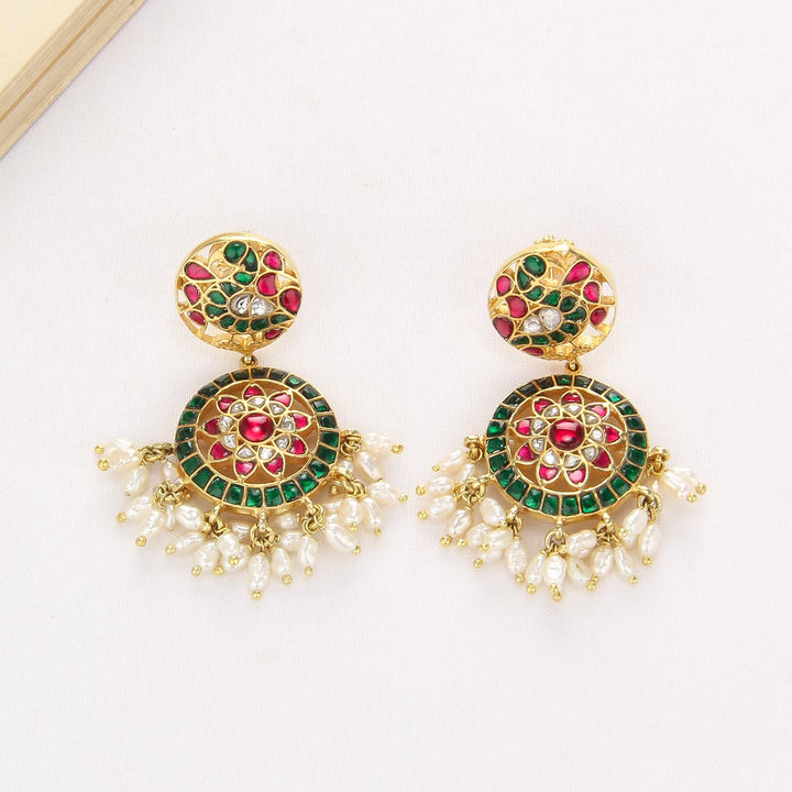 Luminous Kundan Long Necklace Set