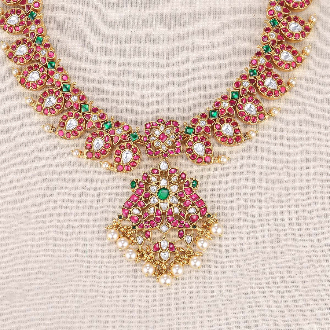 Mango Designed Kundan Long Necklace