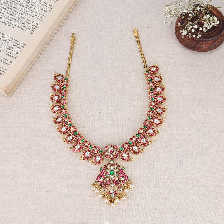 Mango Designed Kundan Long Necklace