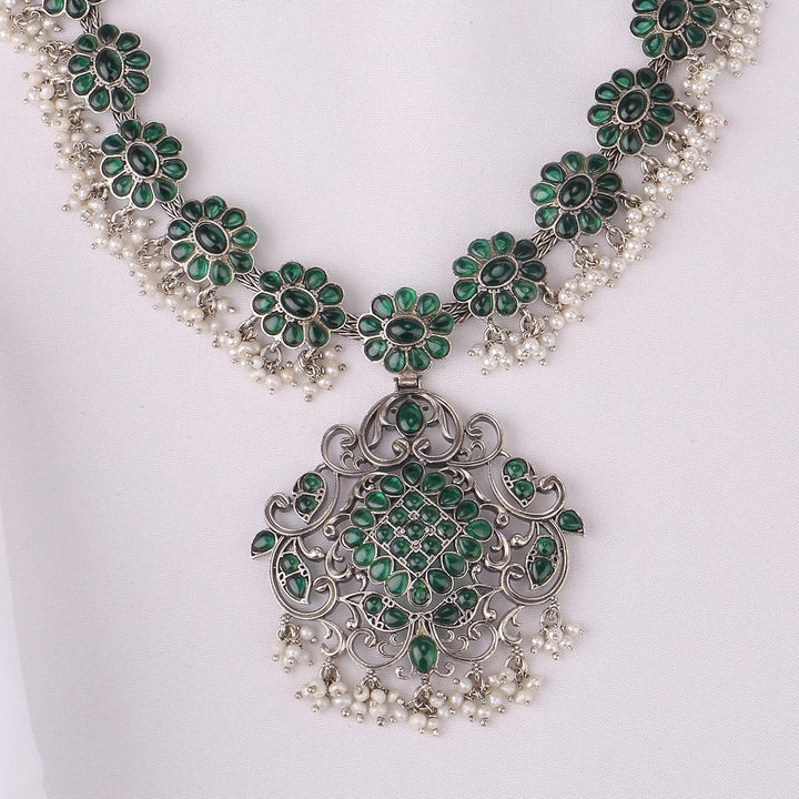 Tenishasri Oxidised Long Necklace