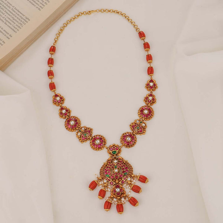 Indhuka Kundan Long Necklace