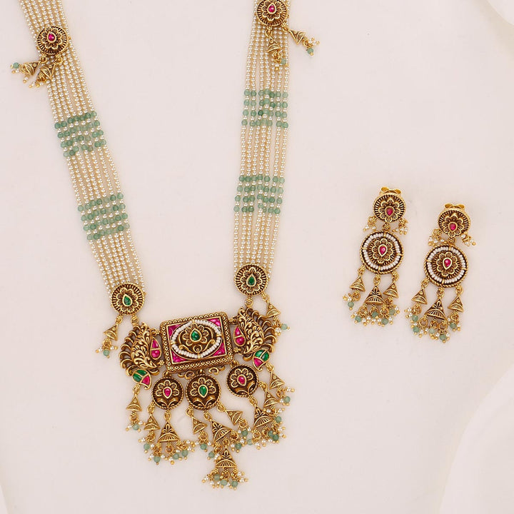Janvikha Nagas Long Necklace Set