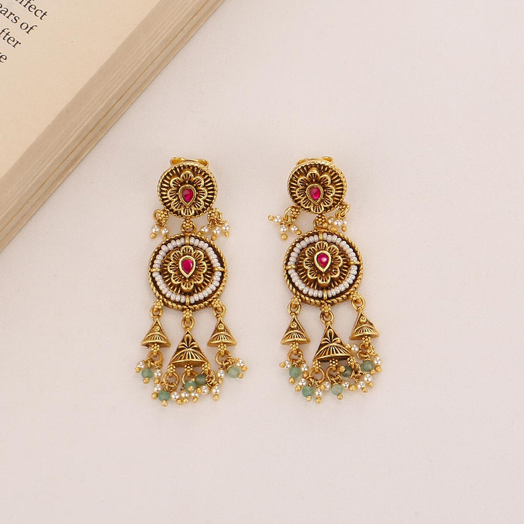 Janvikha Nagas Long Necklace Set