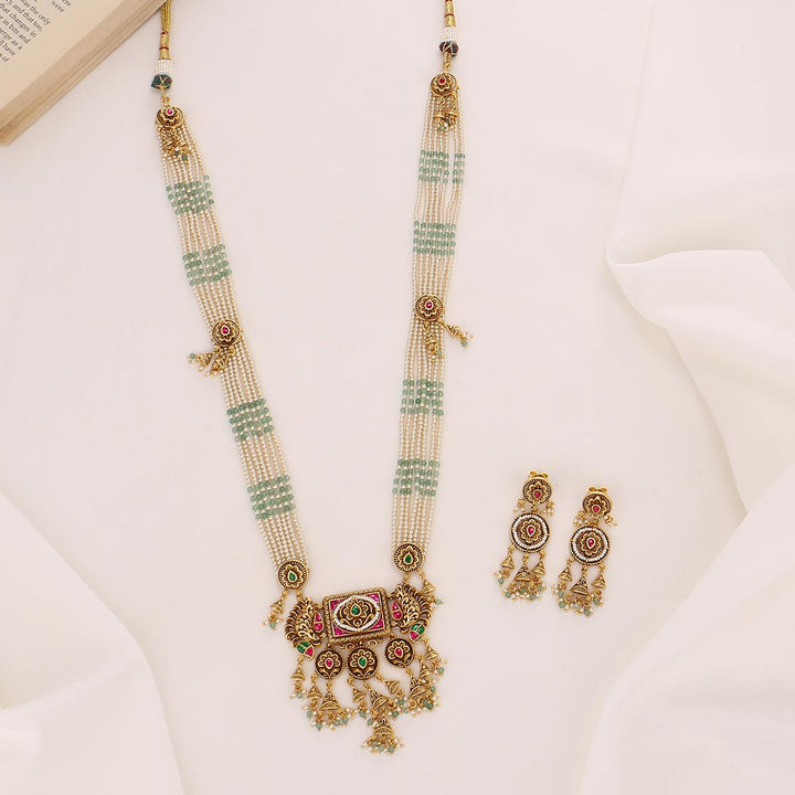 Janvikha Nagas Long Necklace Set