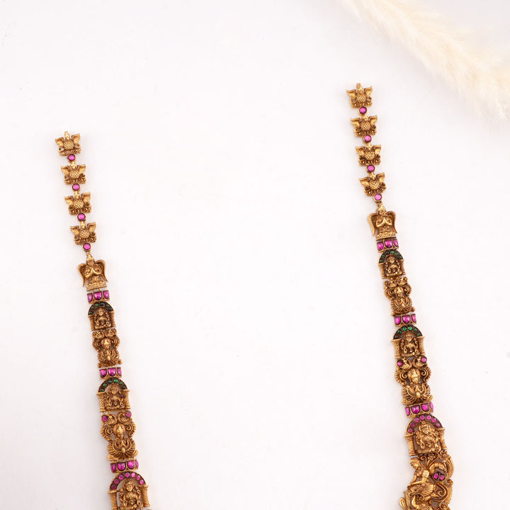 Grand Lakshmi Nagas Long Necklace