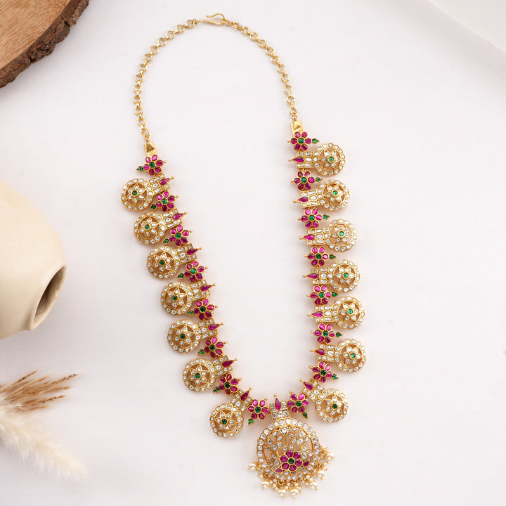 Grand Look Kundan Long Necklace