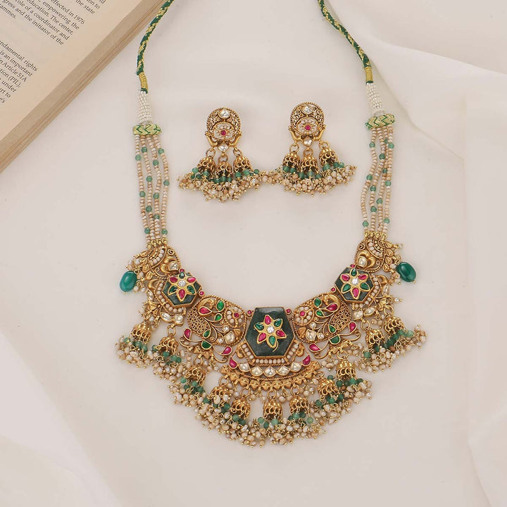 Bridal Look Long Necklace Set