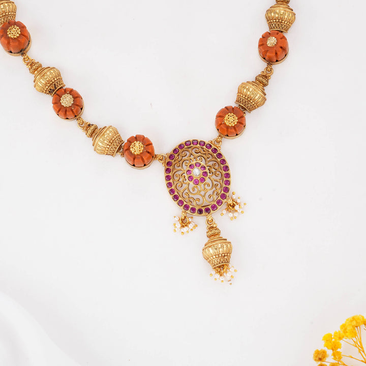 Navya Dual Tone Long Necklace