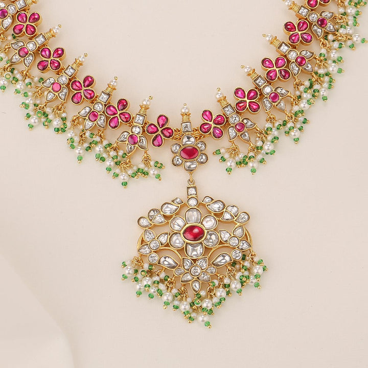 Diana Kundan Necklace Set - AMS-102-11041