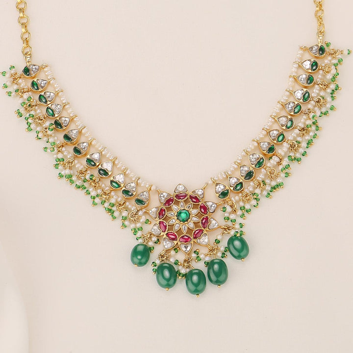 Shrika Kundan Short Necklace