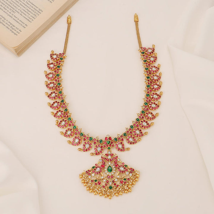 Varshika Kundan Long Necklace