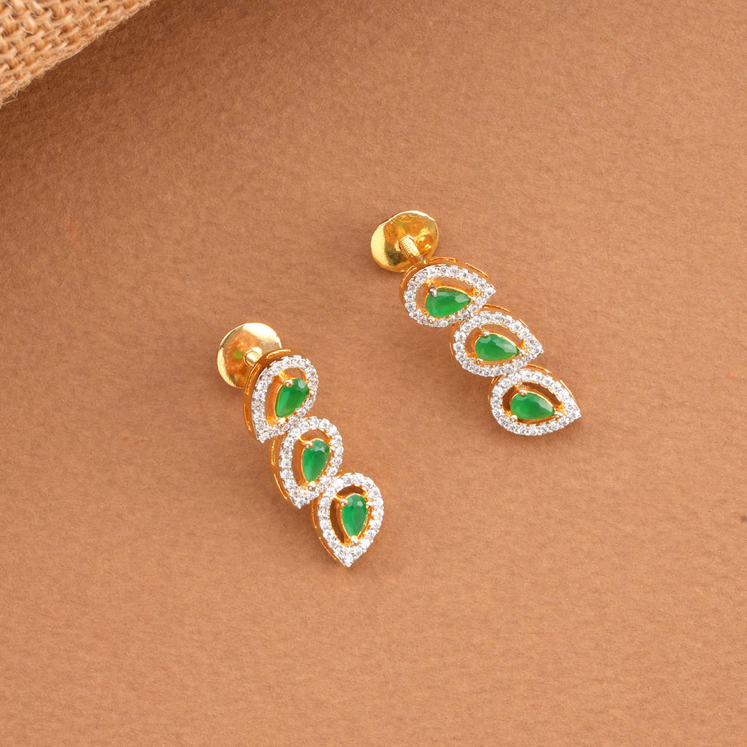 Cutest Leaf Designed Short Necklace Set