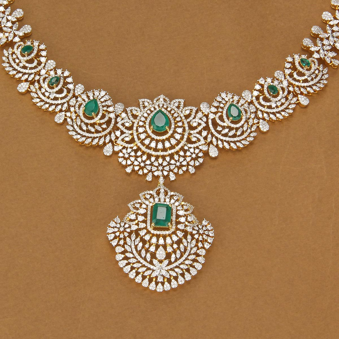 Gleaming Charm Short Necklace Set