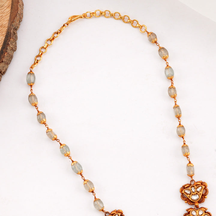 Dhashvitha Kundan Long Necklace