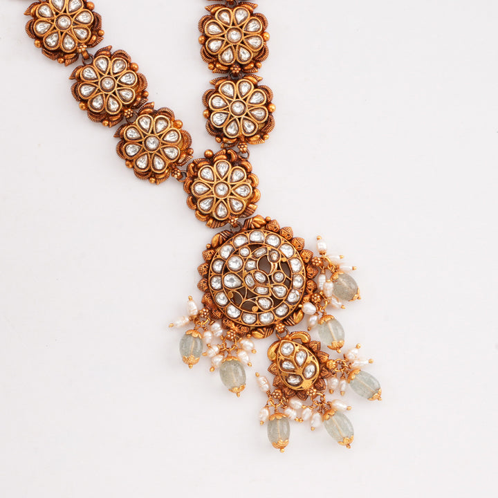 Dhashvitha Kundan Long Necklace