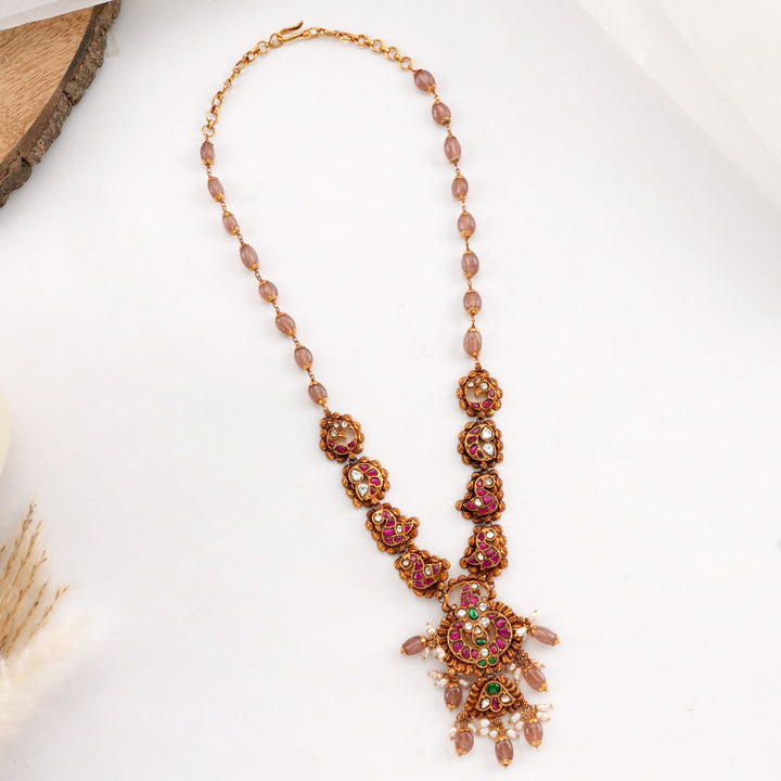 Sheshitha Kundan Long Necklace
