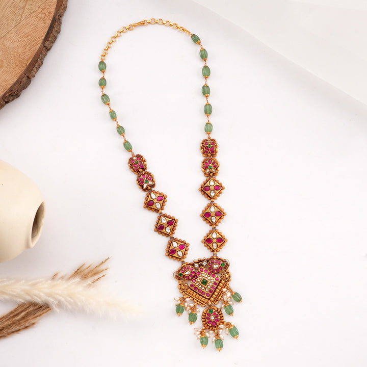 Heritha Kundan Long Necklace