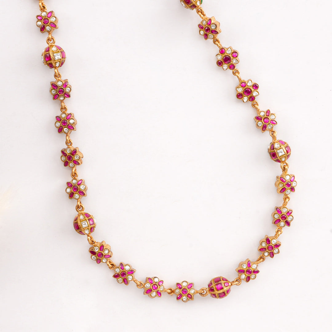 Manjuri Reversible Kundan Long Necklace