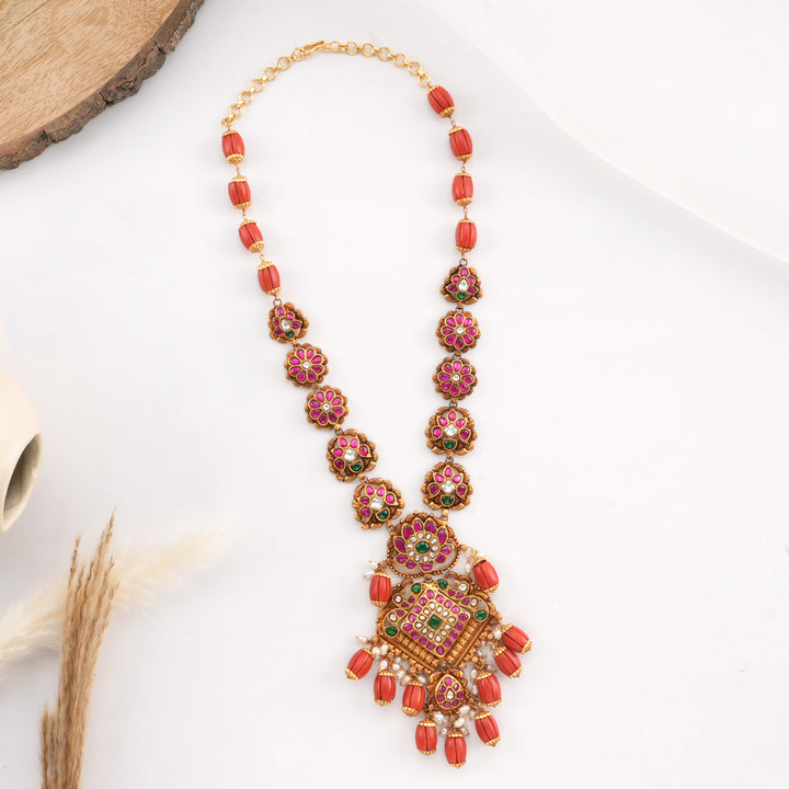 Ishitha Kundan Long Necklace
