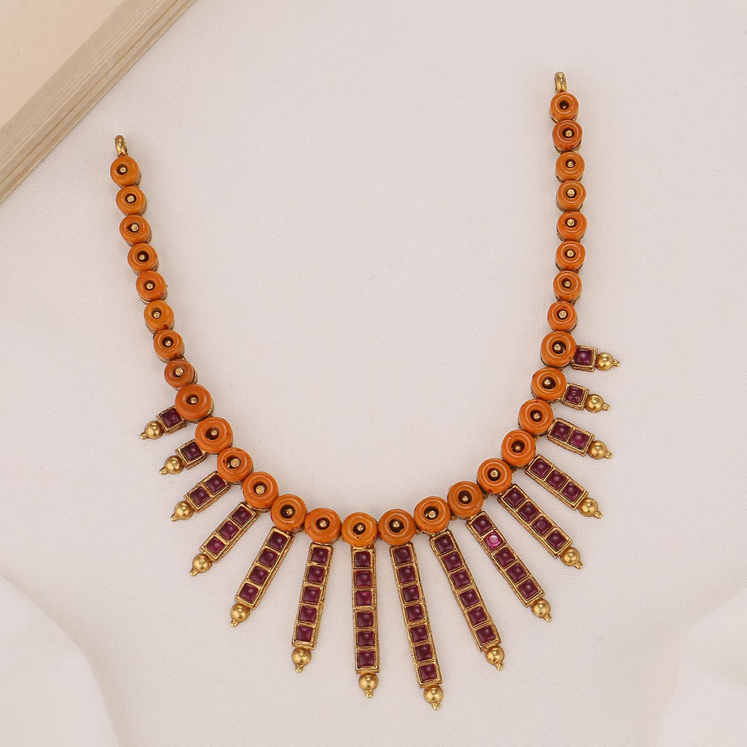 Shinning Spark Short Necklace Set