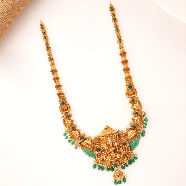Temple Design Nagas Long Necklace Set