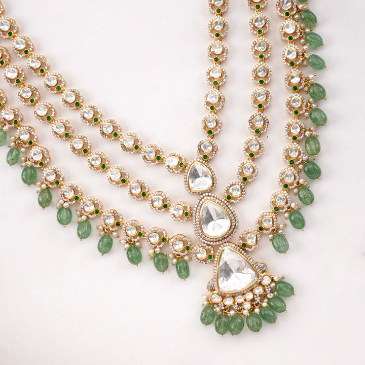 Layered Charm Long Necklace Set