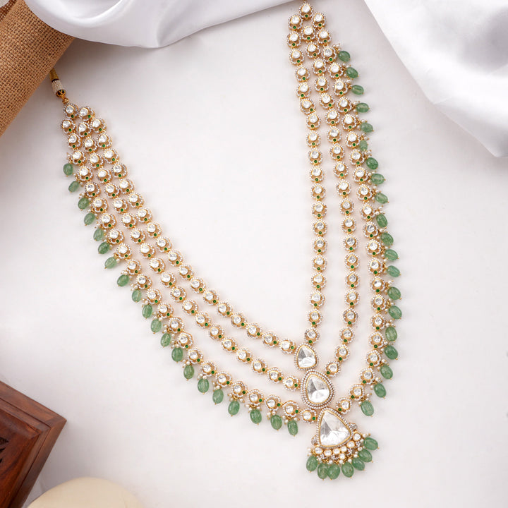Layered Charm Long Necklace Set