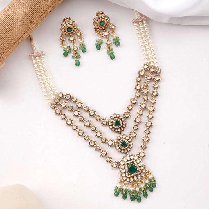 Layered Victorian Long Necklace Set